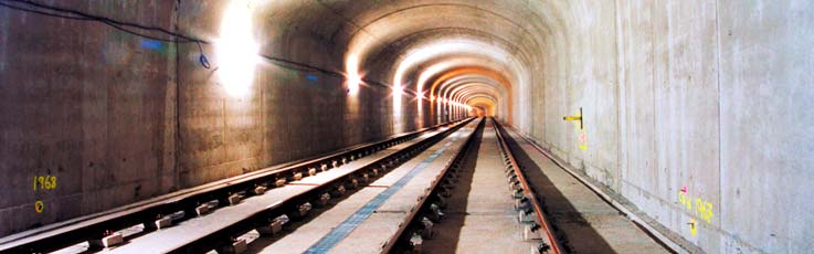 Túnel artificial en Metrosur (Madrid)