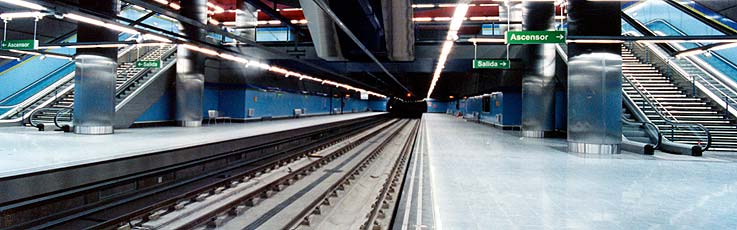 Metrosur suburban underground station (Madrid)