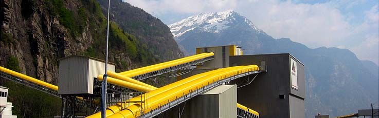 Obras en el túnel de San Gotardo (Suiza)